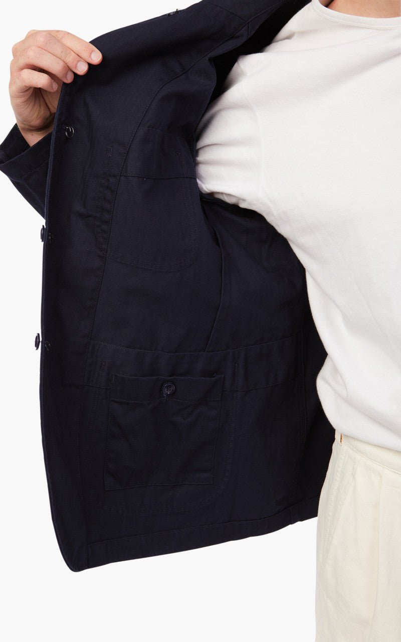 Engineered Garments Bedford Jacket Cotton Herringbone Twill Dark Navy