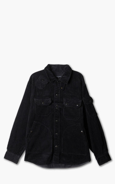 EG Explorer Shirt Jacket XL コーデュロイ 黒 Engineered Garments Explorer Shirt Jacket Cotton 8 Wale Corduroy Black
