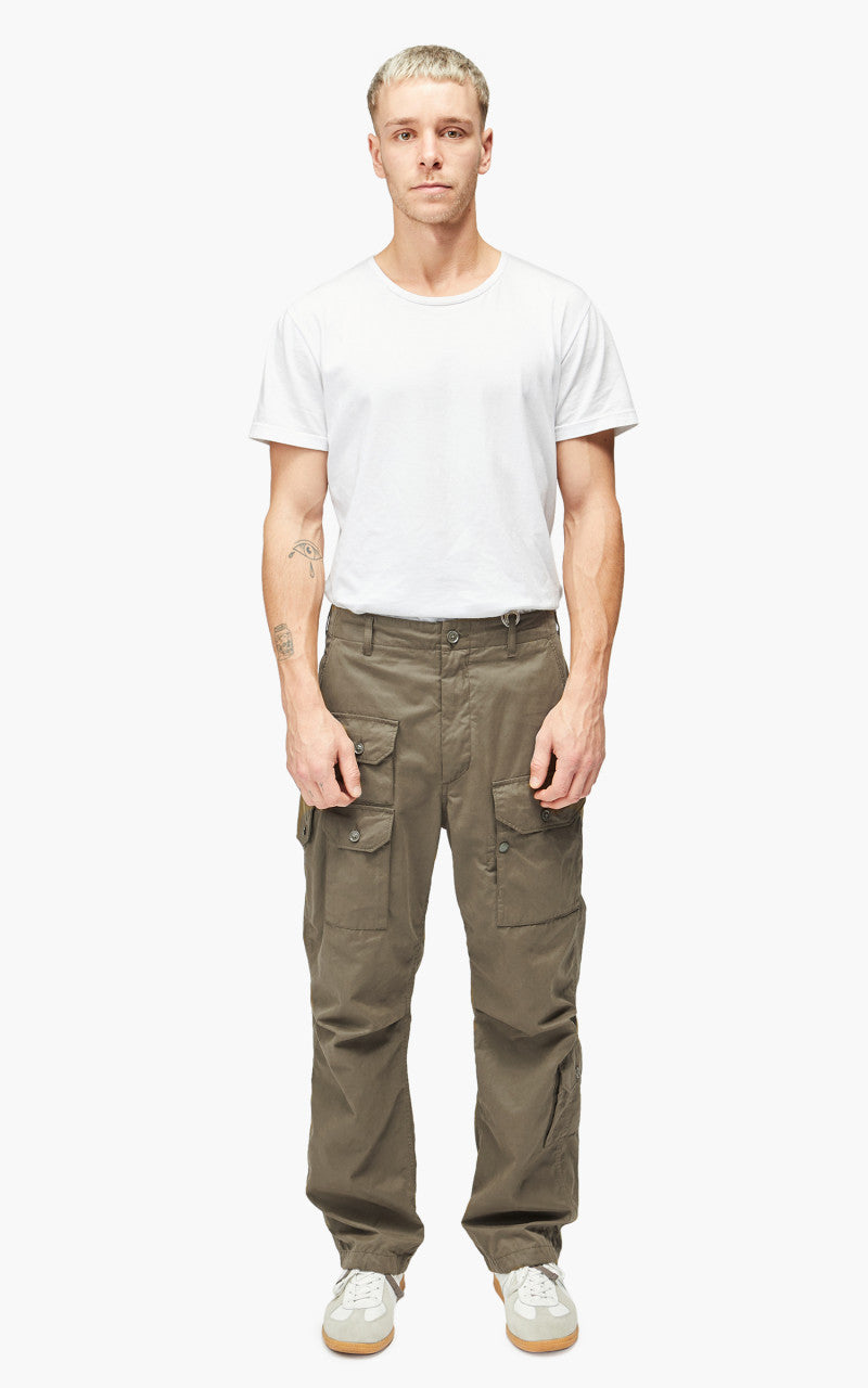 Engineered Garments Flight Pant PC Coated Cloth Olive