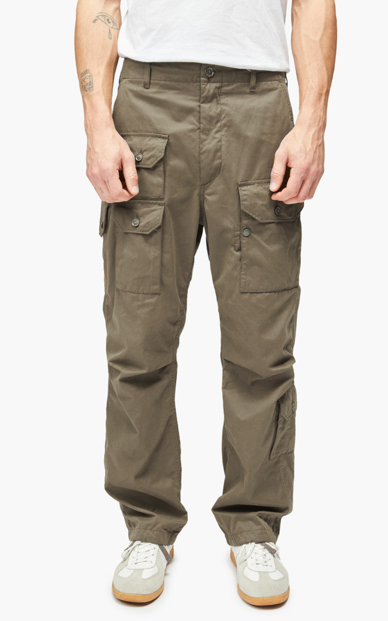 Engineered Garments Flight Pant PC Coated Cloth Olive