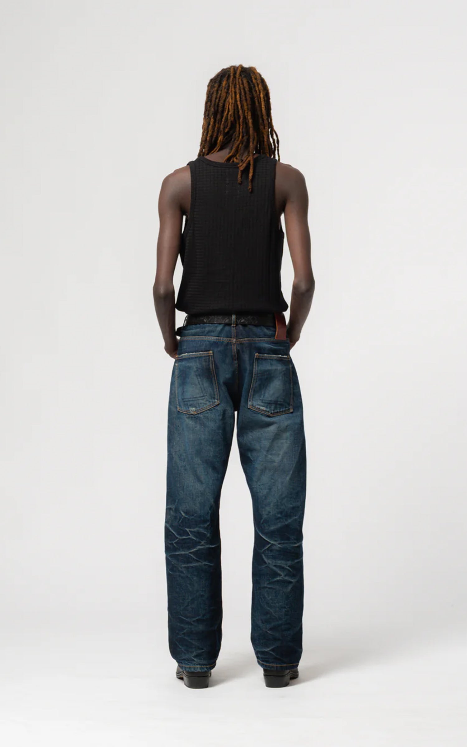 Eat Dust Fit 36 EL Heavy Selvedge Denim Indigo Worn Out