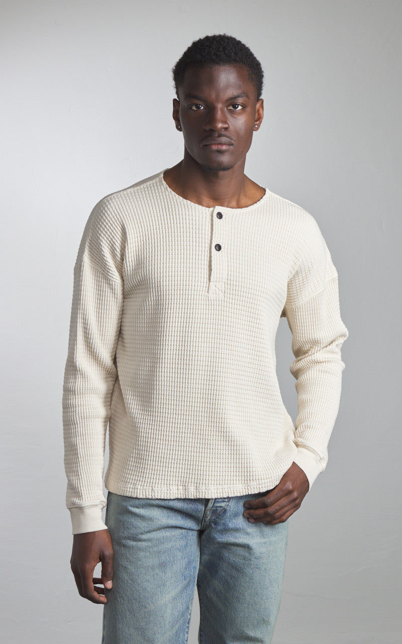 Eat Dust Venice Sweat Heavy Waffle Cotton Off-White