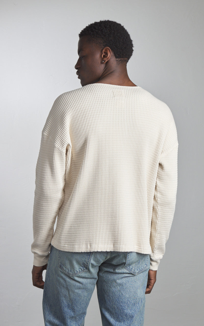 Eat Dust Venice Sweat Heavy Waffle Cotton Off-White