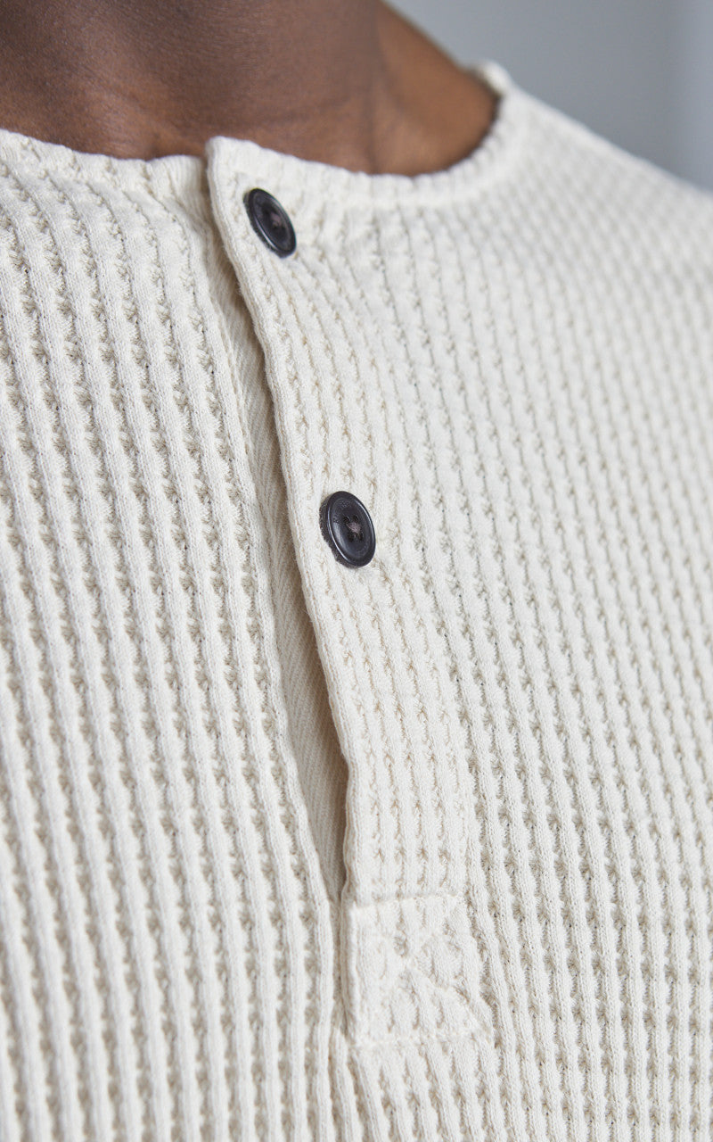 Eat Dust Venice Sweat Heavy Waffle Cotton Off-White