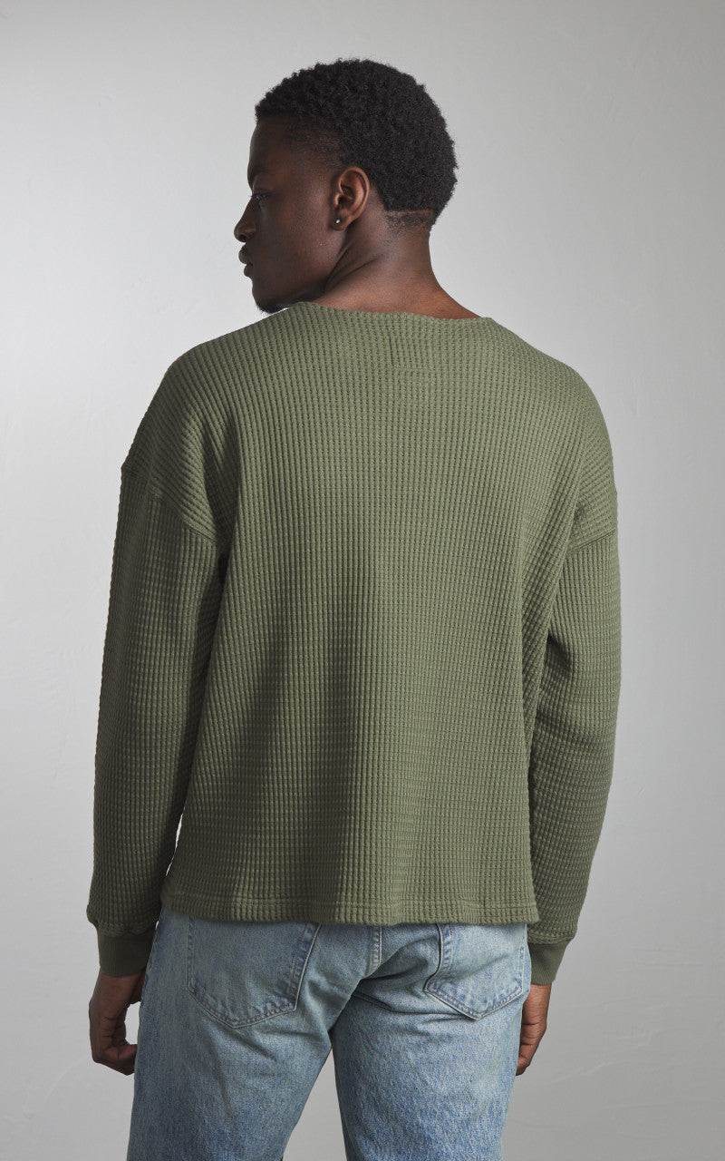 Eat Dust Venice Sweat Heavy Waffle Cotton Litchen