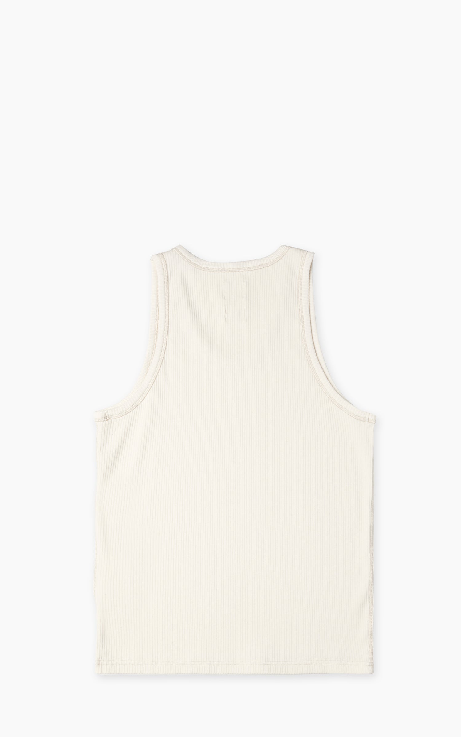 Eat Dust Tank Top Military Rib Ecru