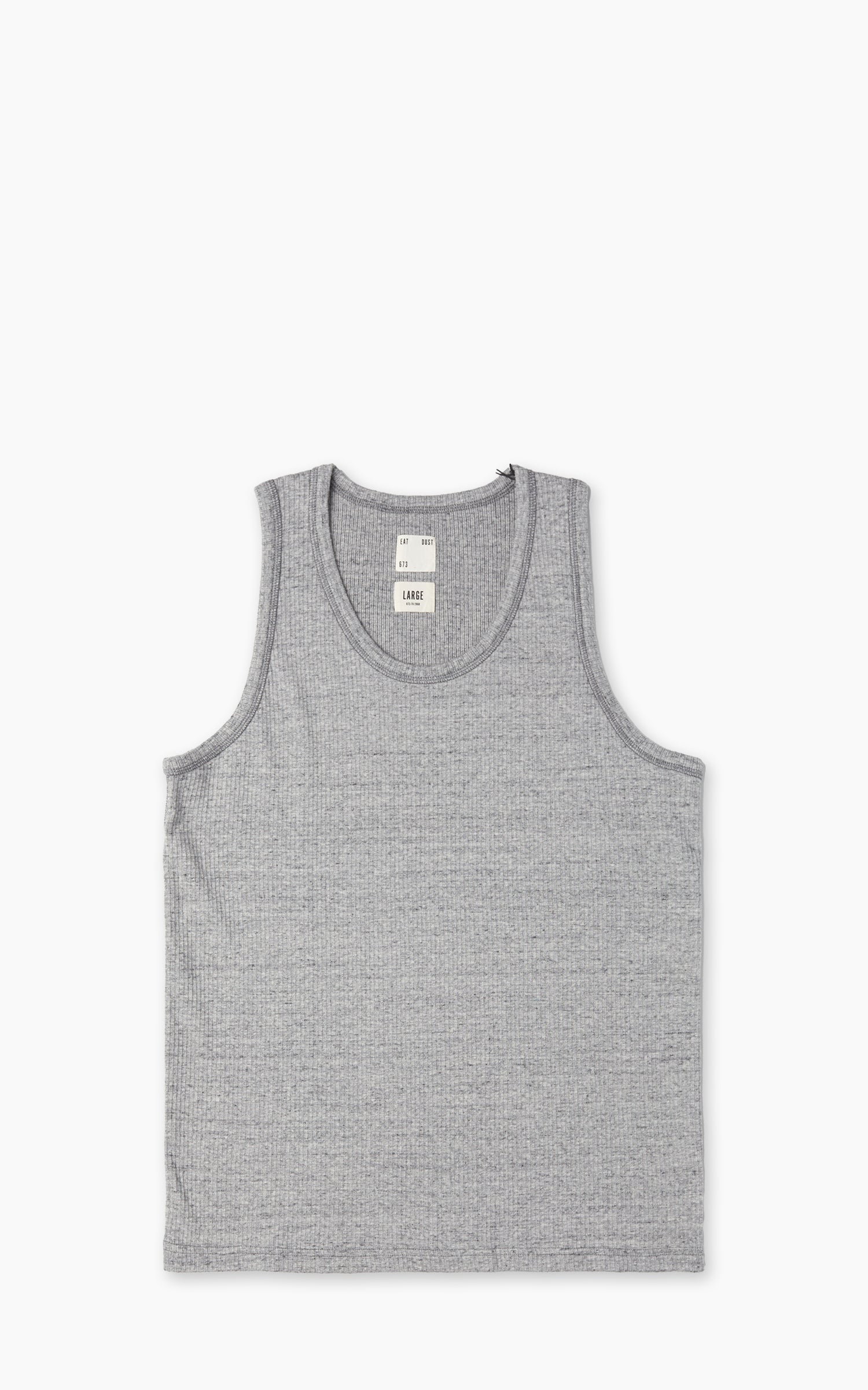 Eat Dust Tank Top Military Rib Grey Melange