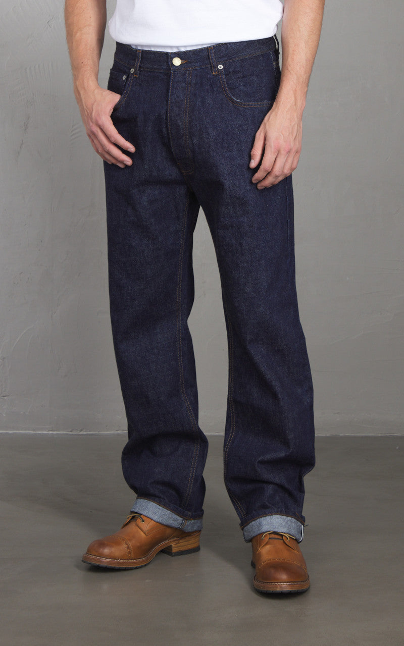 Eat Dust Fit 36 Loose Oversized Heavy Selvedge Denim Indigo Blue 14oz