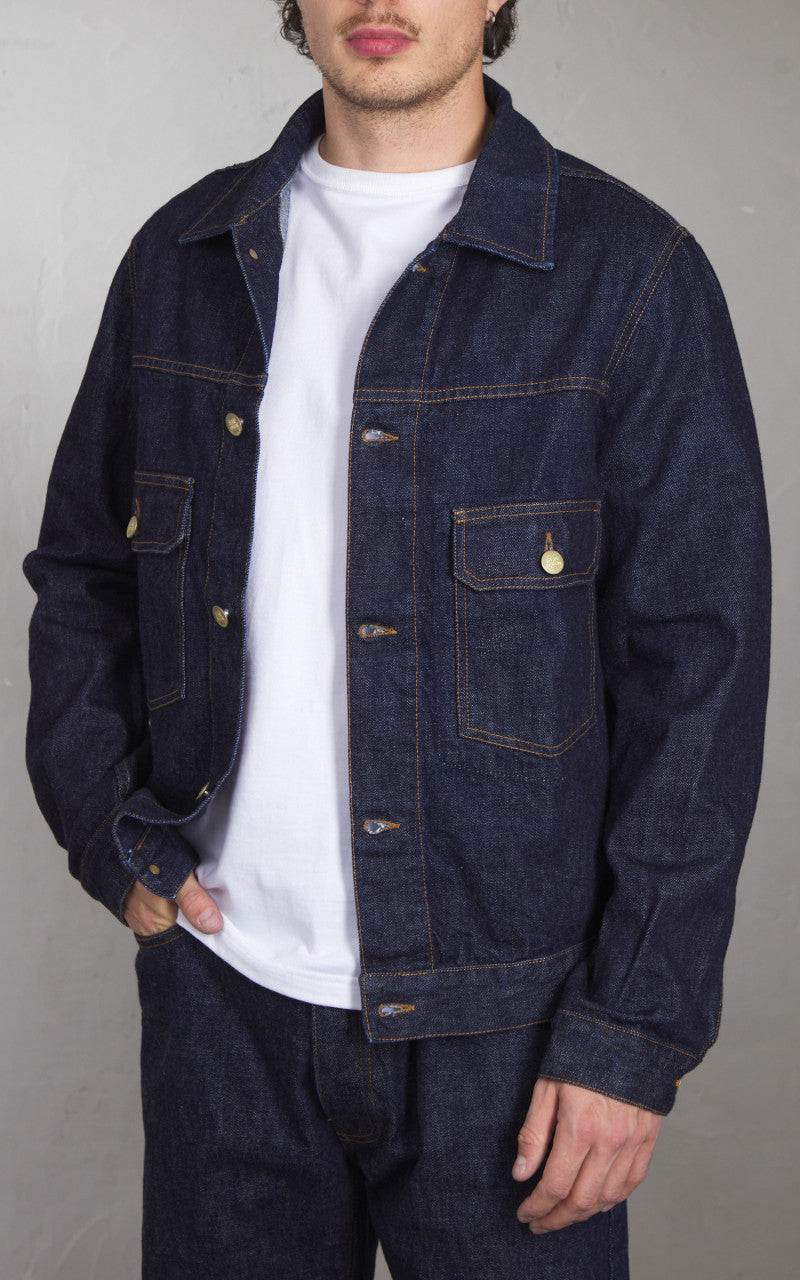 Eat Dust Fit 367XX Type Dust Denim Jacket Indigo Blue 14oz