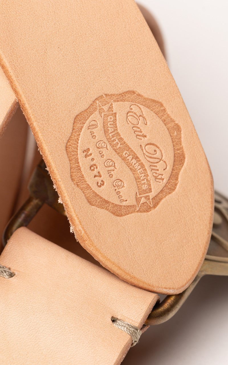 Eat Dust Skull Logo Belt Natural