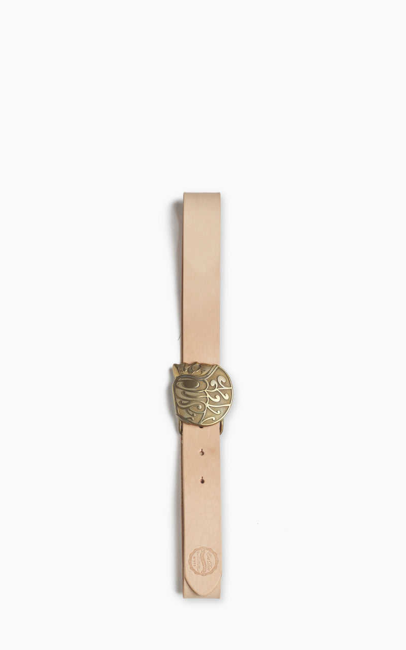 Eat Dust Skull Logo Belt Natural
