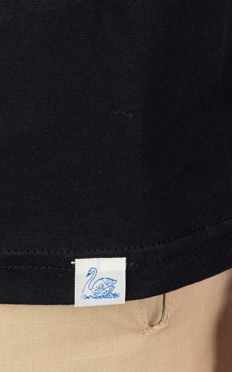Merz b. Schwanen CTP01 Crew Neck Pocket Tee Deep Black