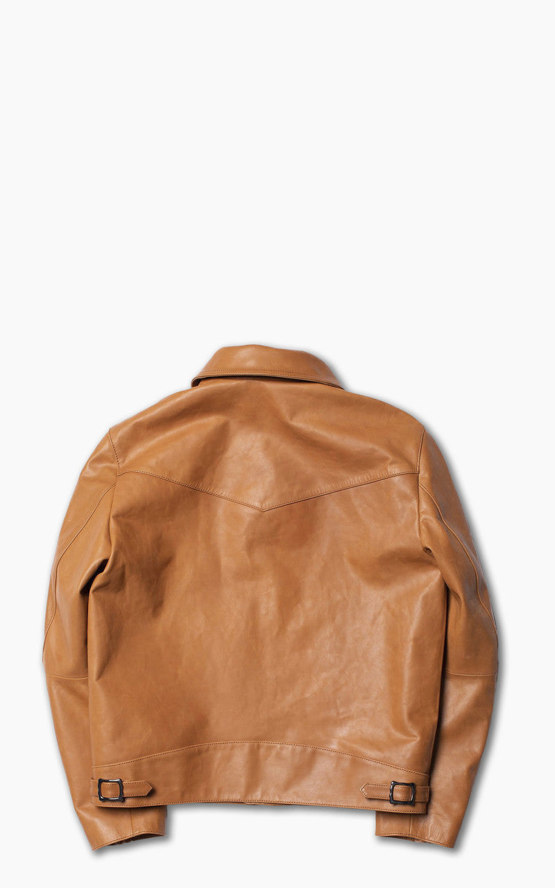 Nudie Jeans Eddy Nappa Leather Jacket Cognac