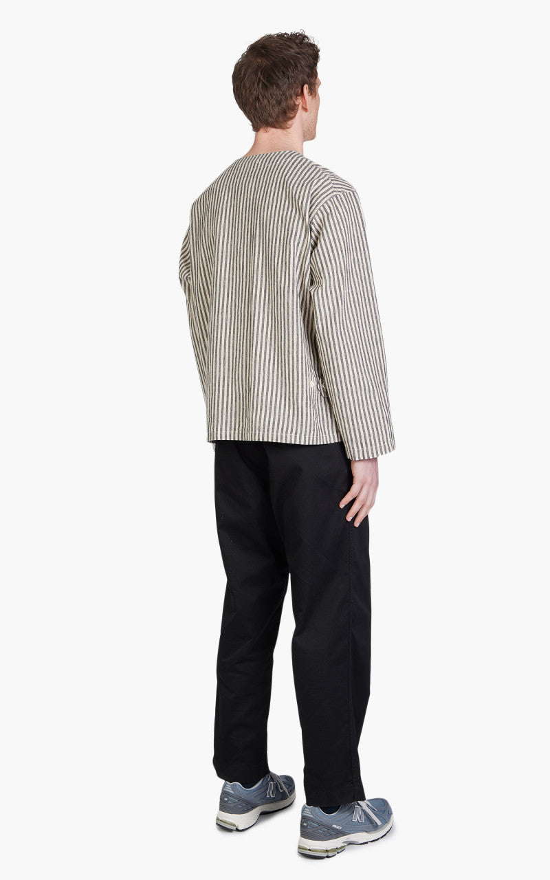 Engineered Garments Cardigan Jacket LC Stripe Natural/Black