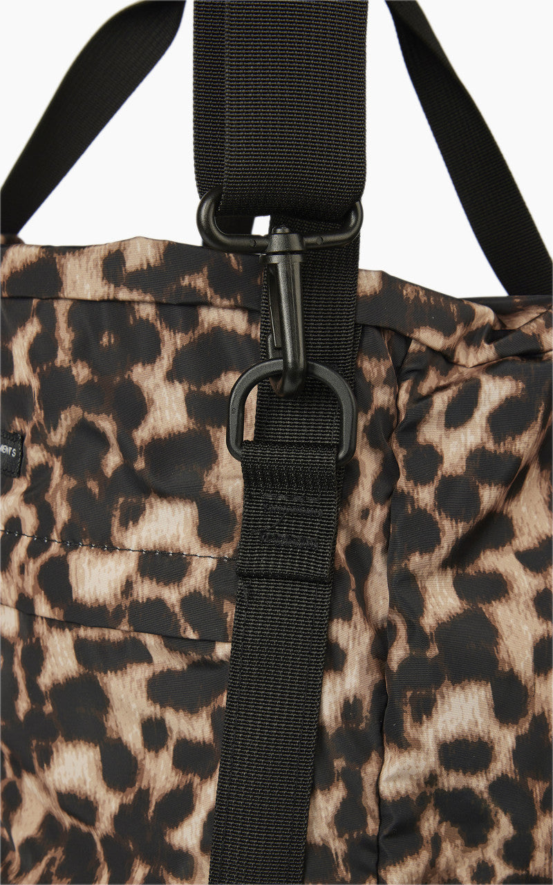 Engineered Garments UL 3 Way Bag Polyester Black/Brown Leopard Print