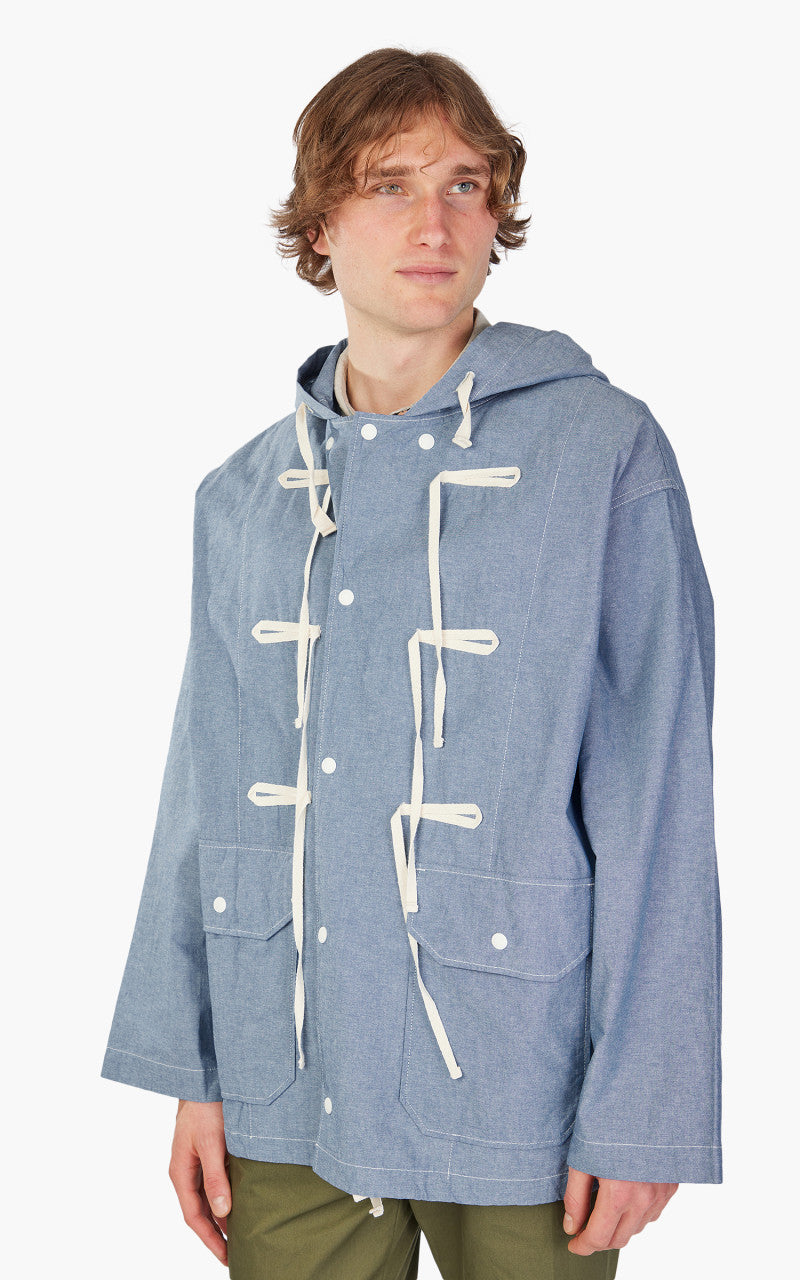 Engineered Garments LT Parka Cotton Chambray Light Blue