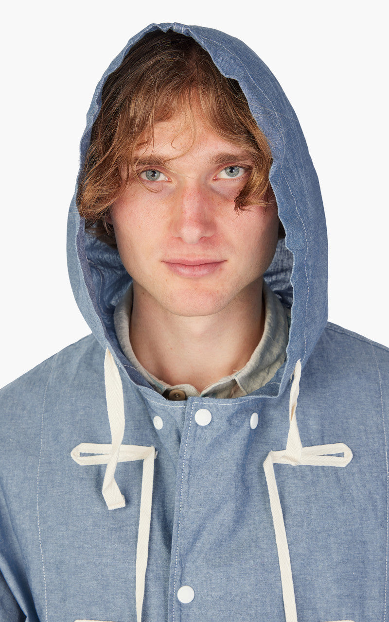 Engineered Garments LT Parka Cotton Chambray Light Blue