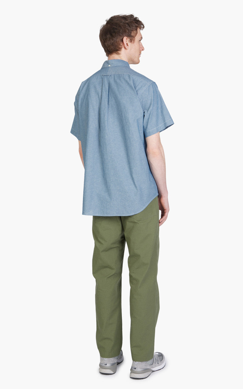 Engineered Garments Popover BD Shirt Cotton Chambray Light Blue