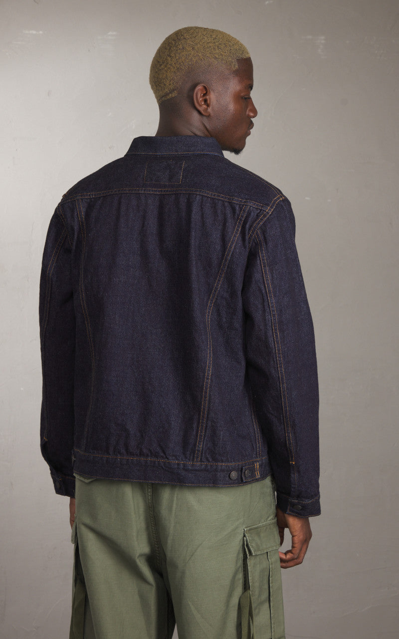 FOB Factory F2444 Type 3 Selvedge Denim Jacket Rinsed Indigo
