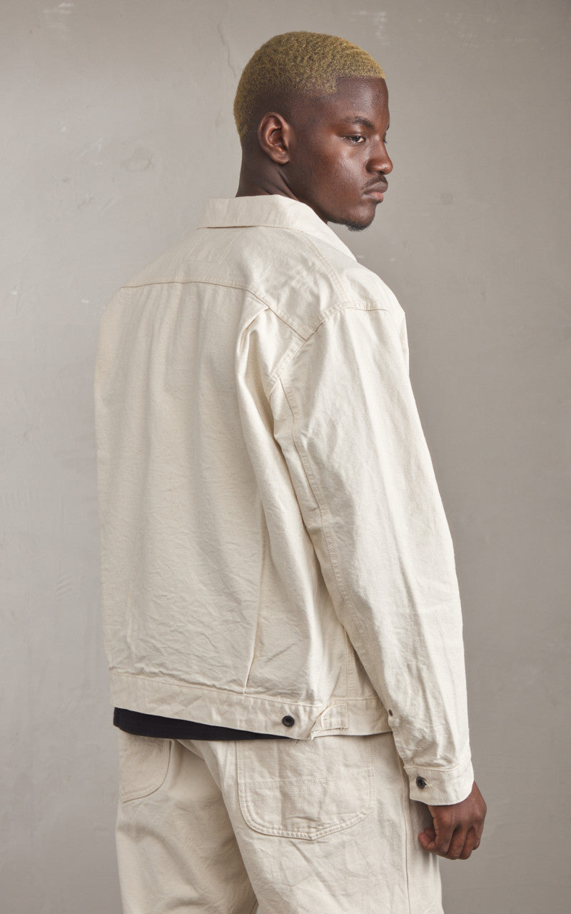 FOB Factory F2445 Cotton Duck Jacket Ecru