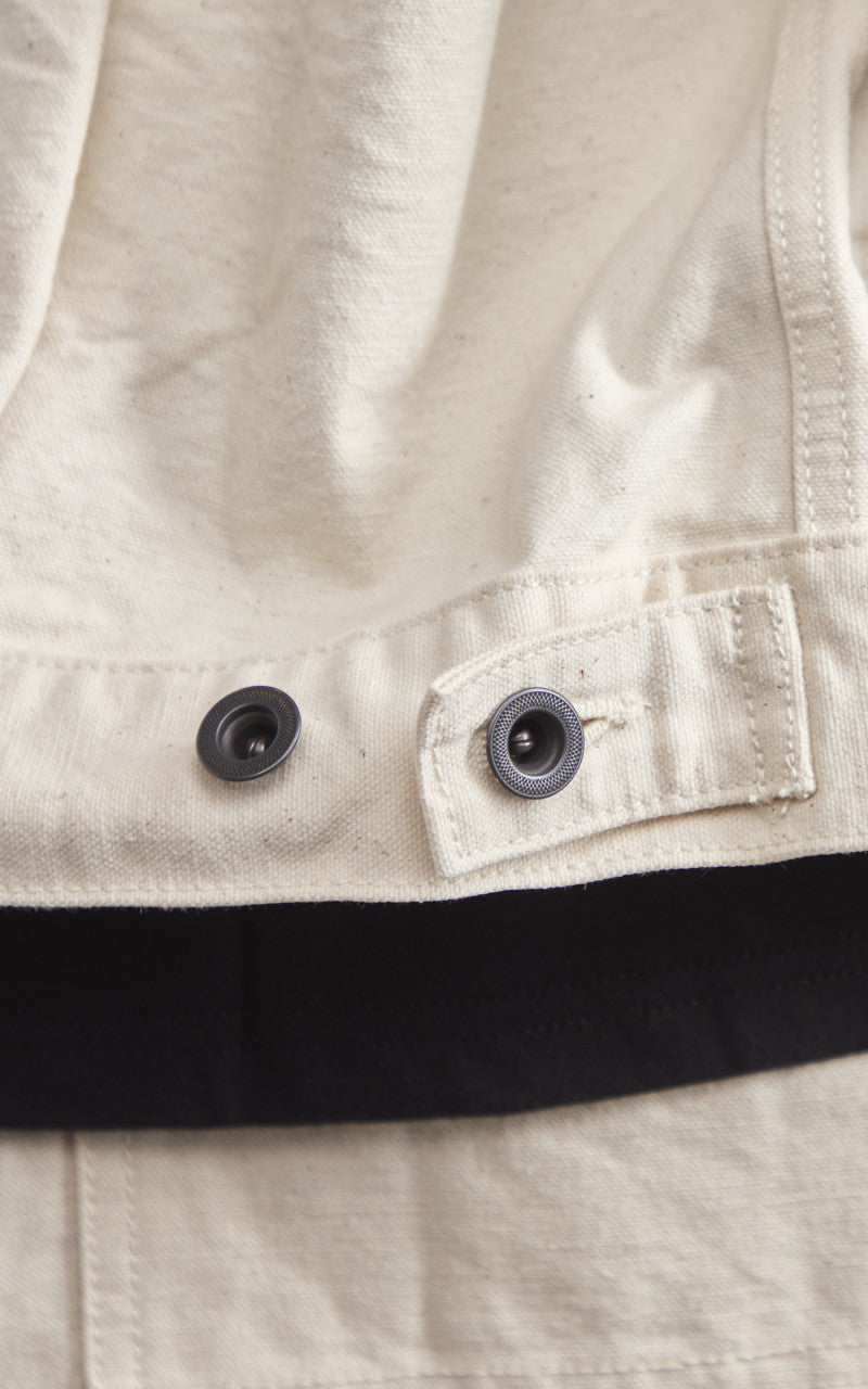 FOB Factory F2445 Cotton Duck Jacket Ecru