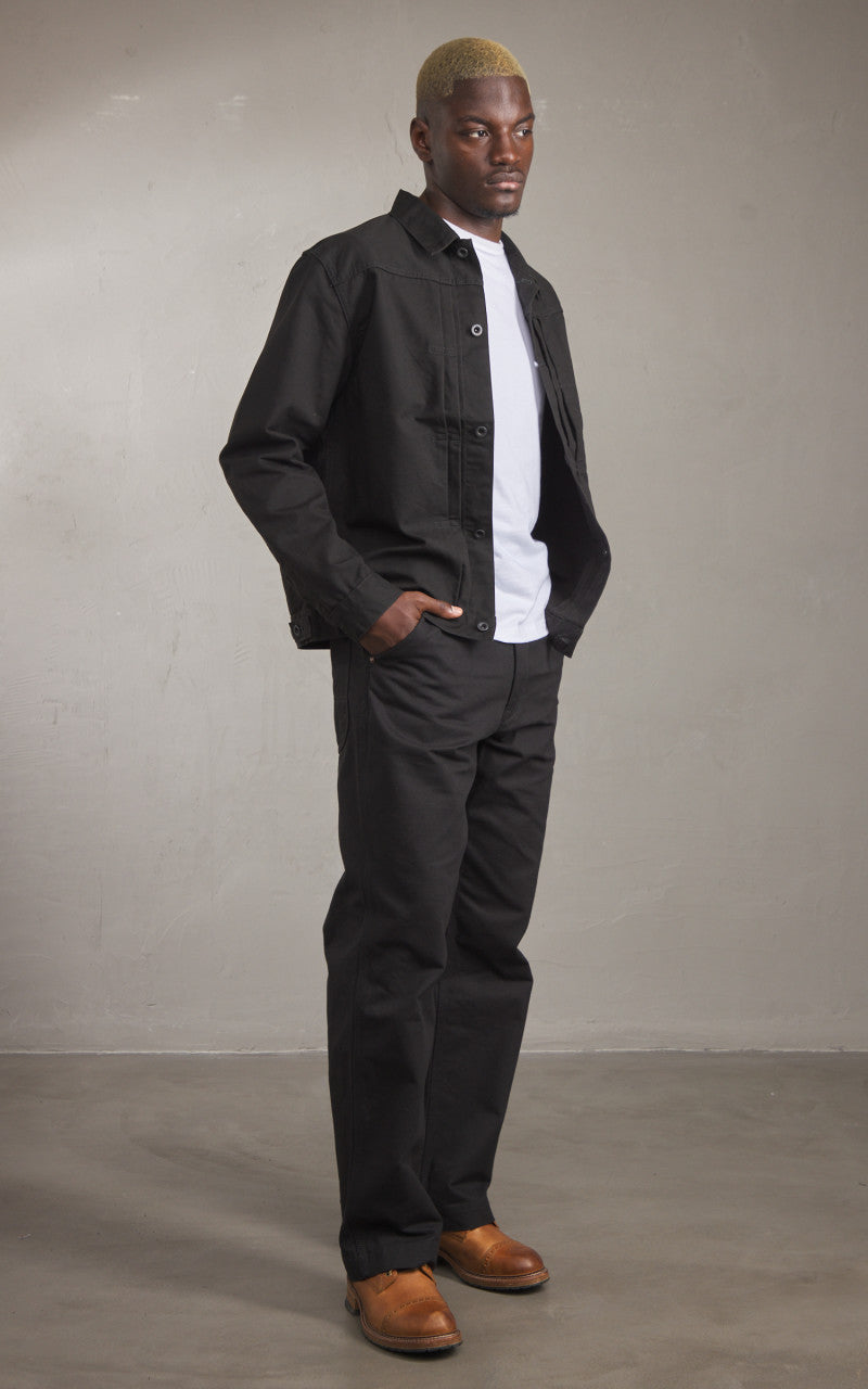FOB Factory F0530 Cotton Duck Work Pants Black