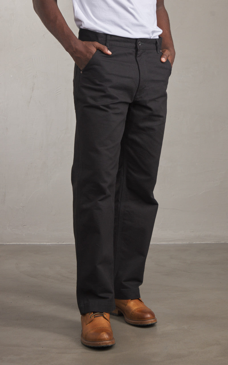FOB Factory F0530 Cotton Duck Work Pants Black