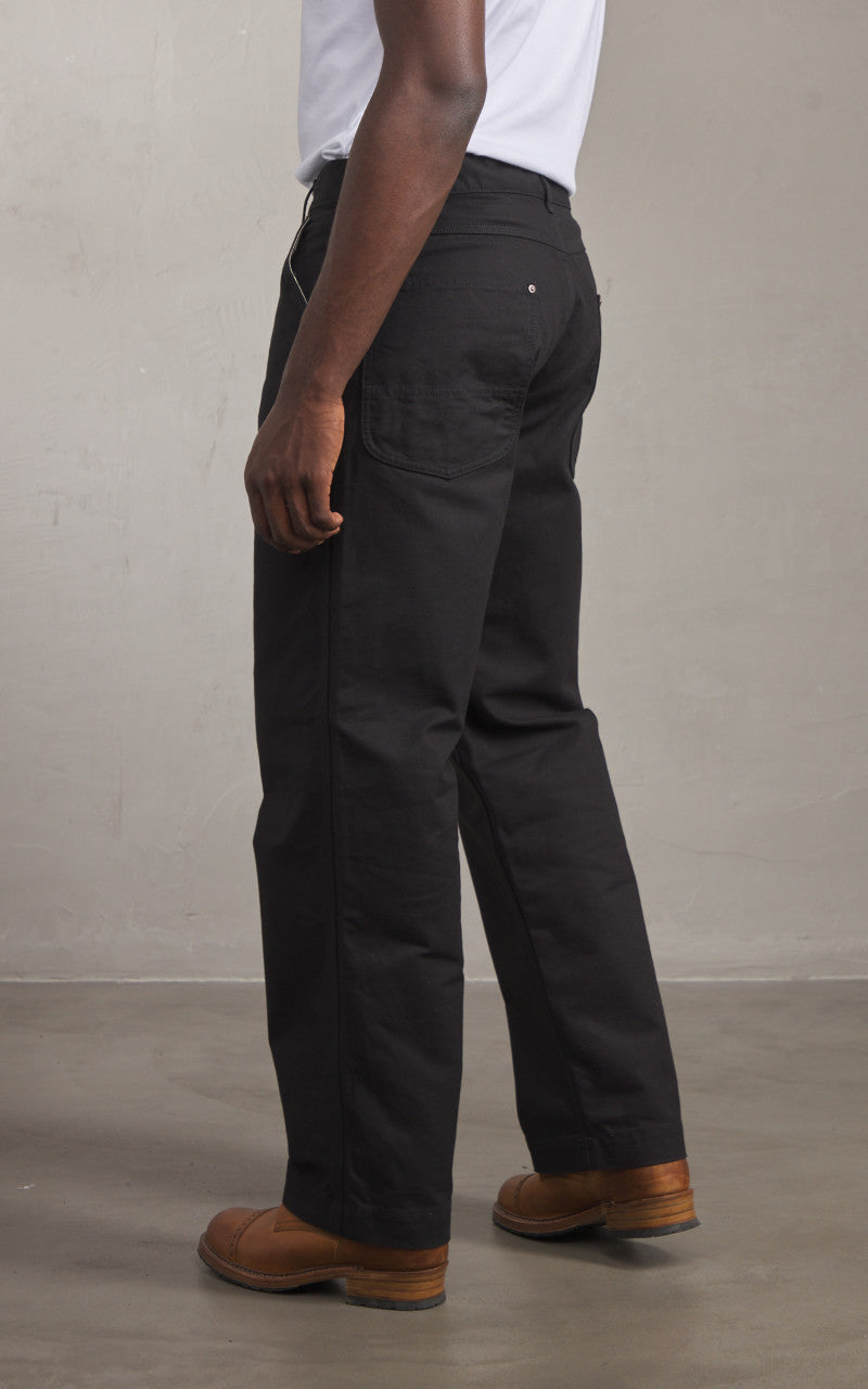 FOB Factory F0530 Cotton Duck Work Pants Black