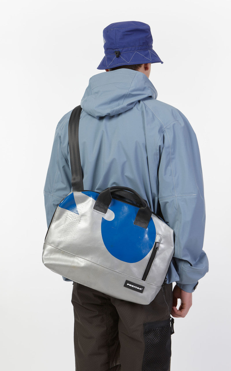 Freitag F304 Moss Laptop Bag Small Blue 12-7