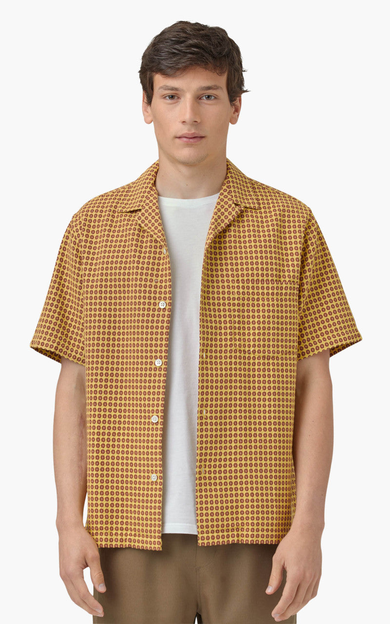 Portuguese Flannel Favo Honey Shirt Yellow