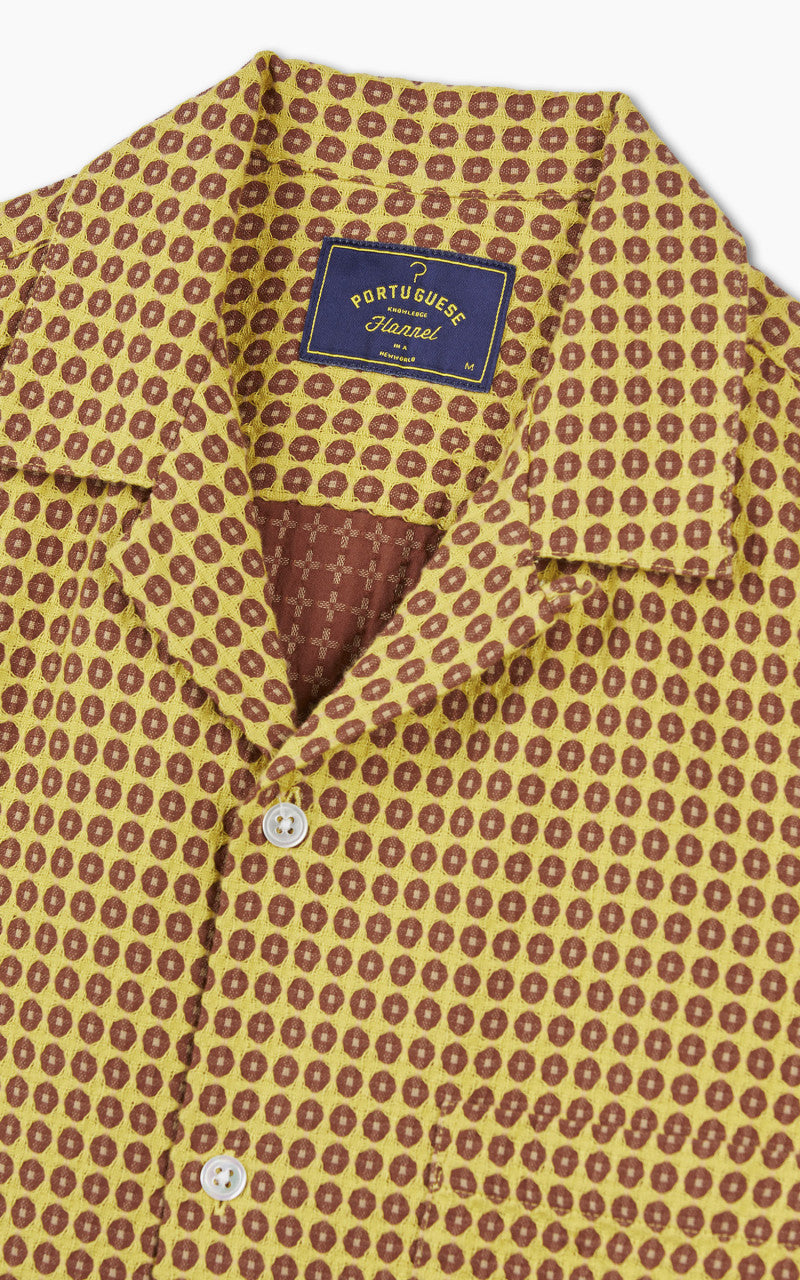 Portuguese Flannel Favo Honey Shirt Yellow