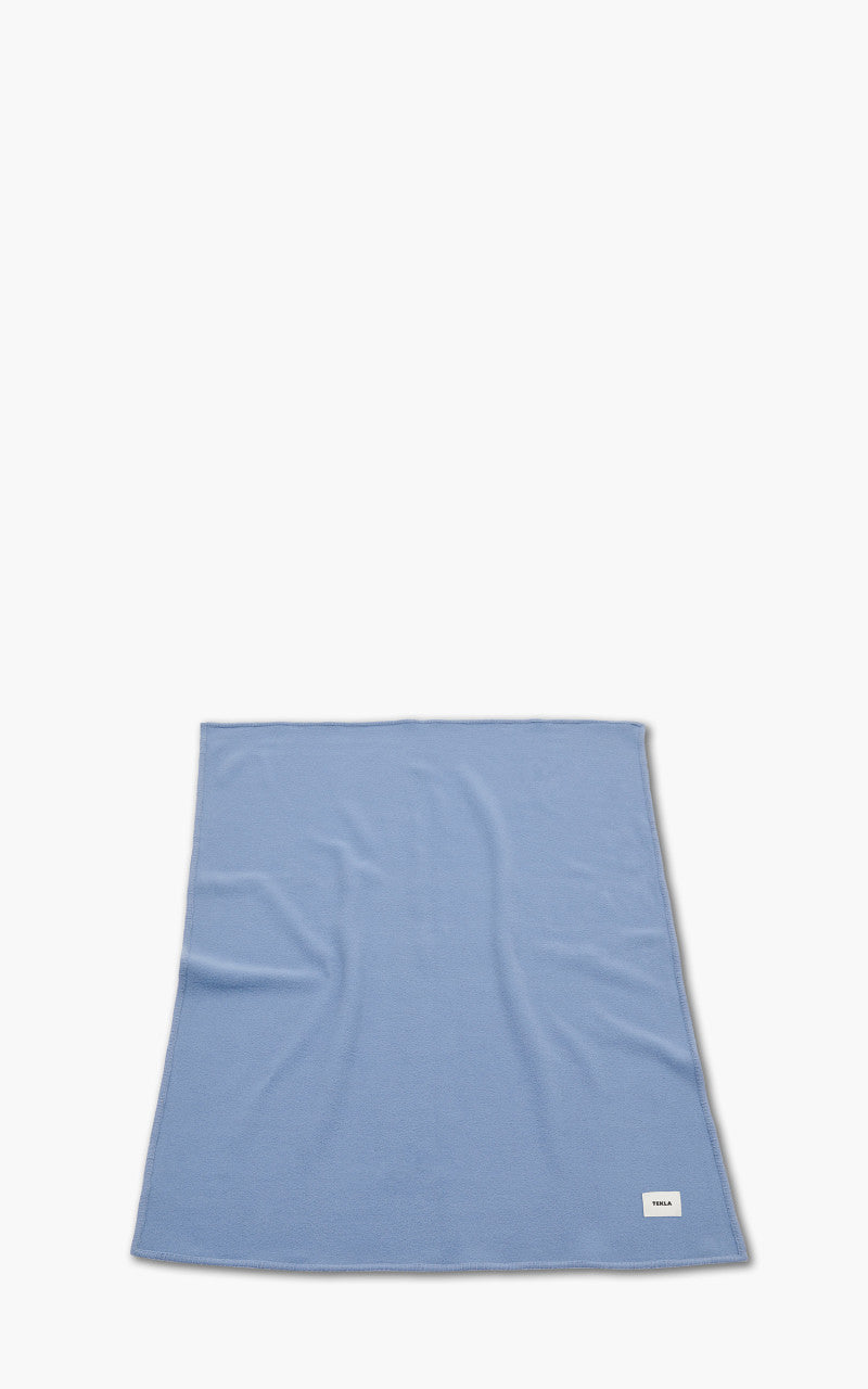 TEKLA Merino Wool Blanket Solid Blue Dawn