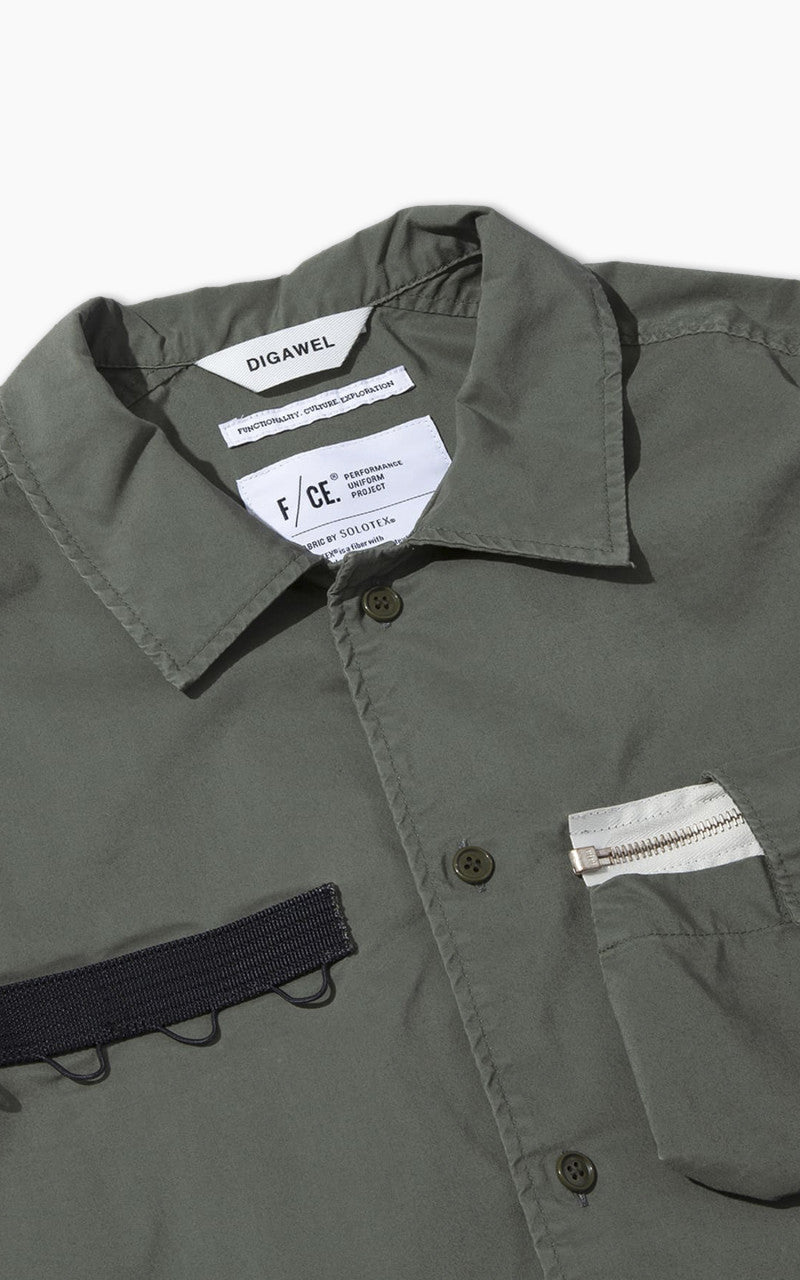 F/CE. x Digawel 7 Pockets S/S Shirt Olive