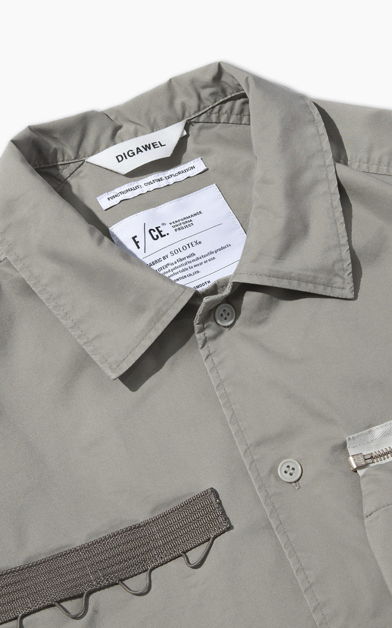F/CE. x Digawel 7 Pockets S/S Shirt Sage Green