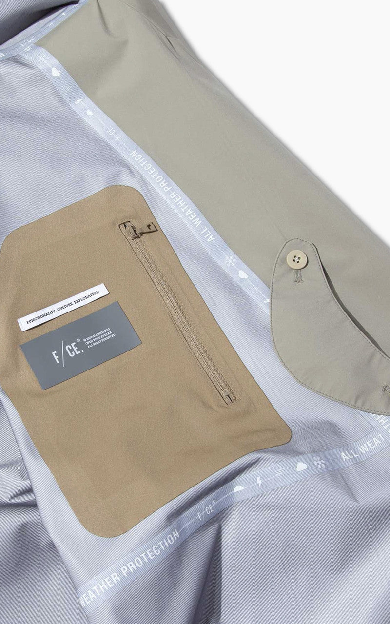 F/CE. Waterproof Wrap Coat Sage Green