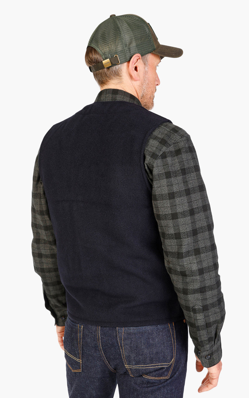Filson Mackinaw Wool Vest Dark Navy