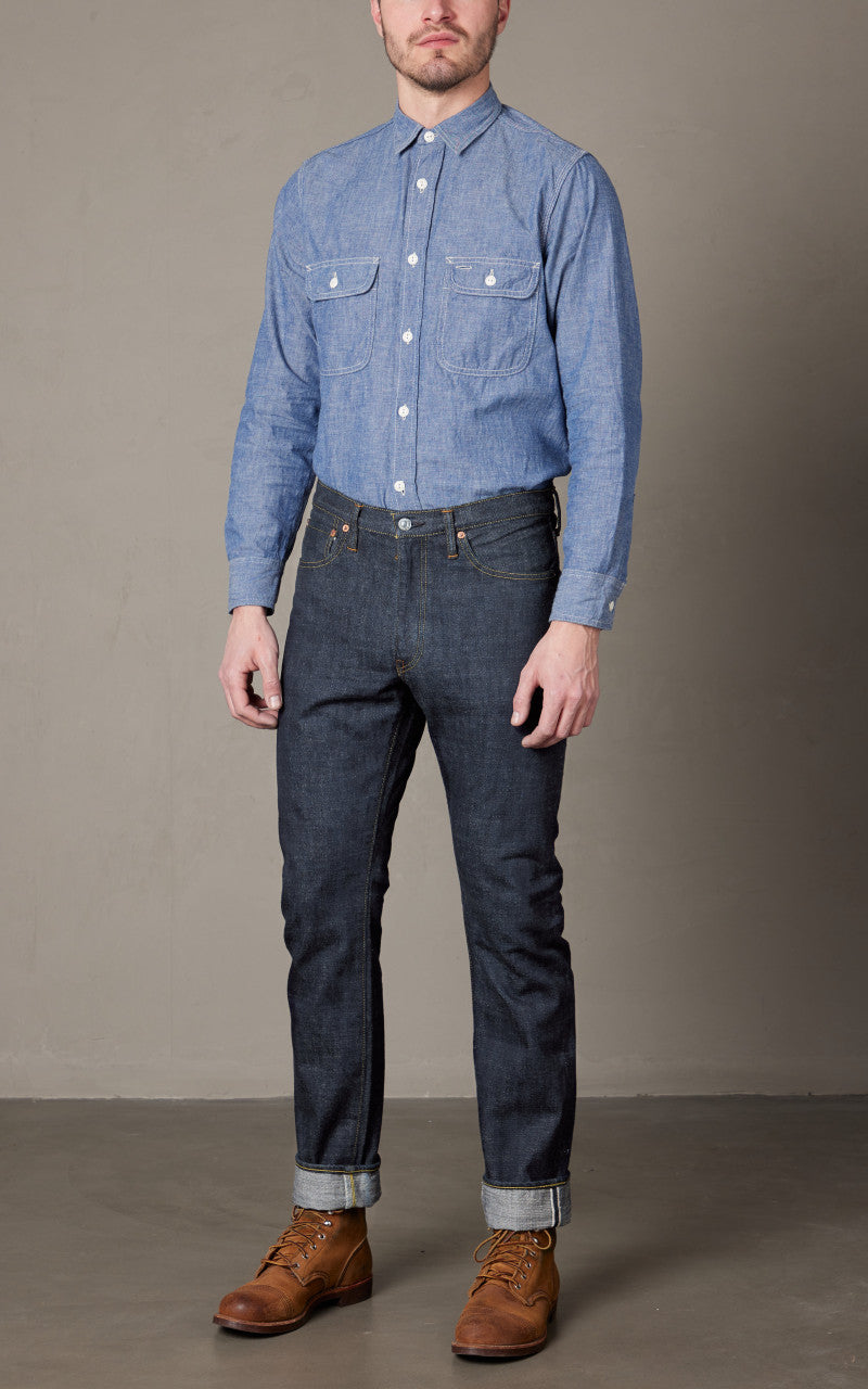 FOB Factory F147 G3 Selvedge Denim 5P Rinsed Indigo