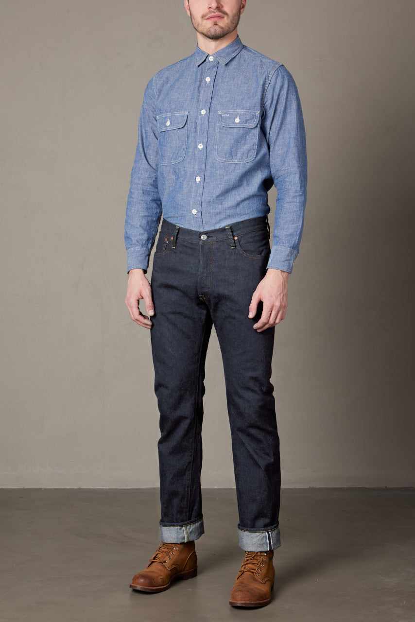 FOB Factory F151-23 Selvedge Denim XX 5P Rinsed Indigo