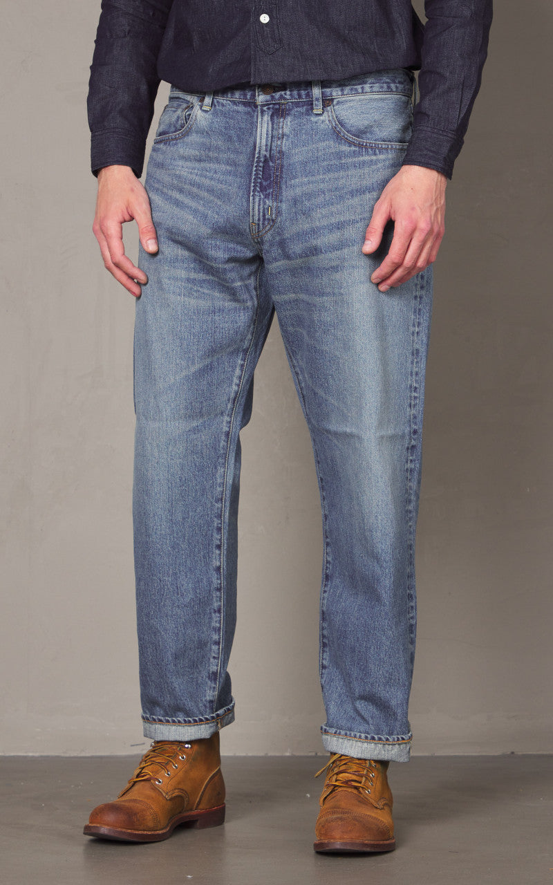 FOB Factory F160 66 Selvedge Denim 5P Used Wash Indigo