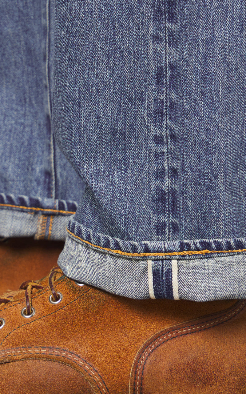 FOB Factory F160 66 Selvedge Denim 5P Used Wash Indigo