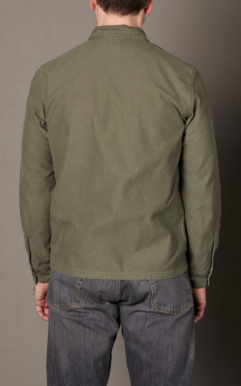 FOB Factory F2362 Fatigue Shirt Sateen Olive