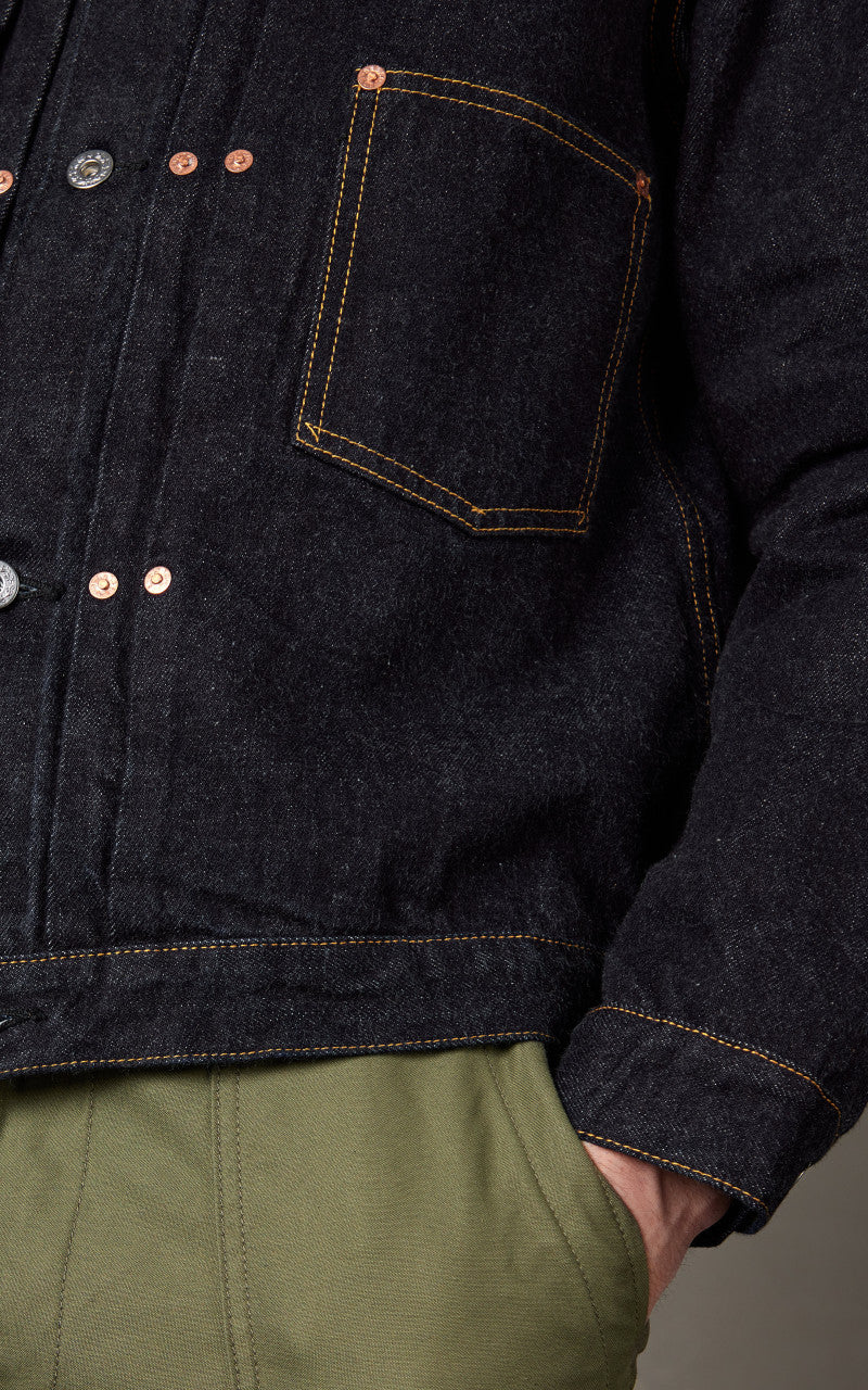 FOB Factory F2432 Garage Selvedge Denim Jacket Rinsed Indigo