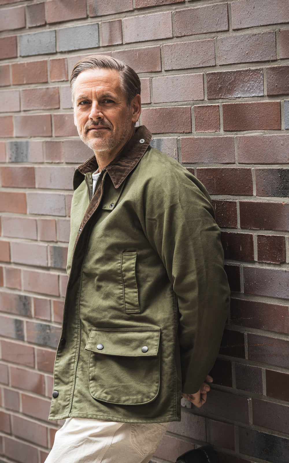 FOB Factory F2361 Moleskin Riding Jacket Olive