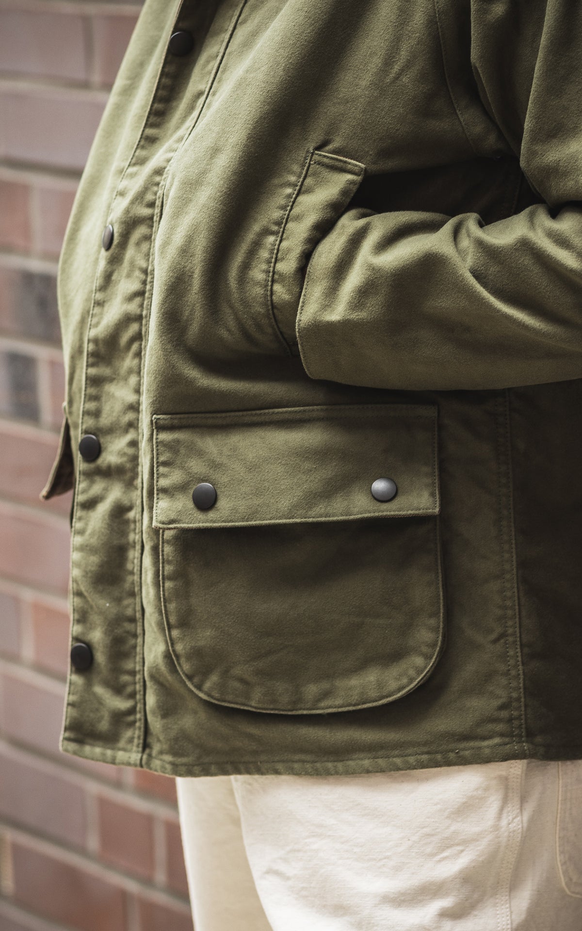 FOB Factory F2361 Moleskin Riding Jacket Olive