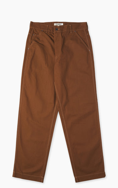FOB Factory F0530 Cotton Duck Work Pants Brown