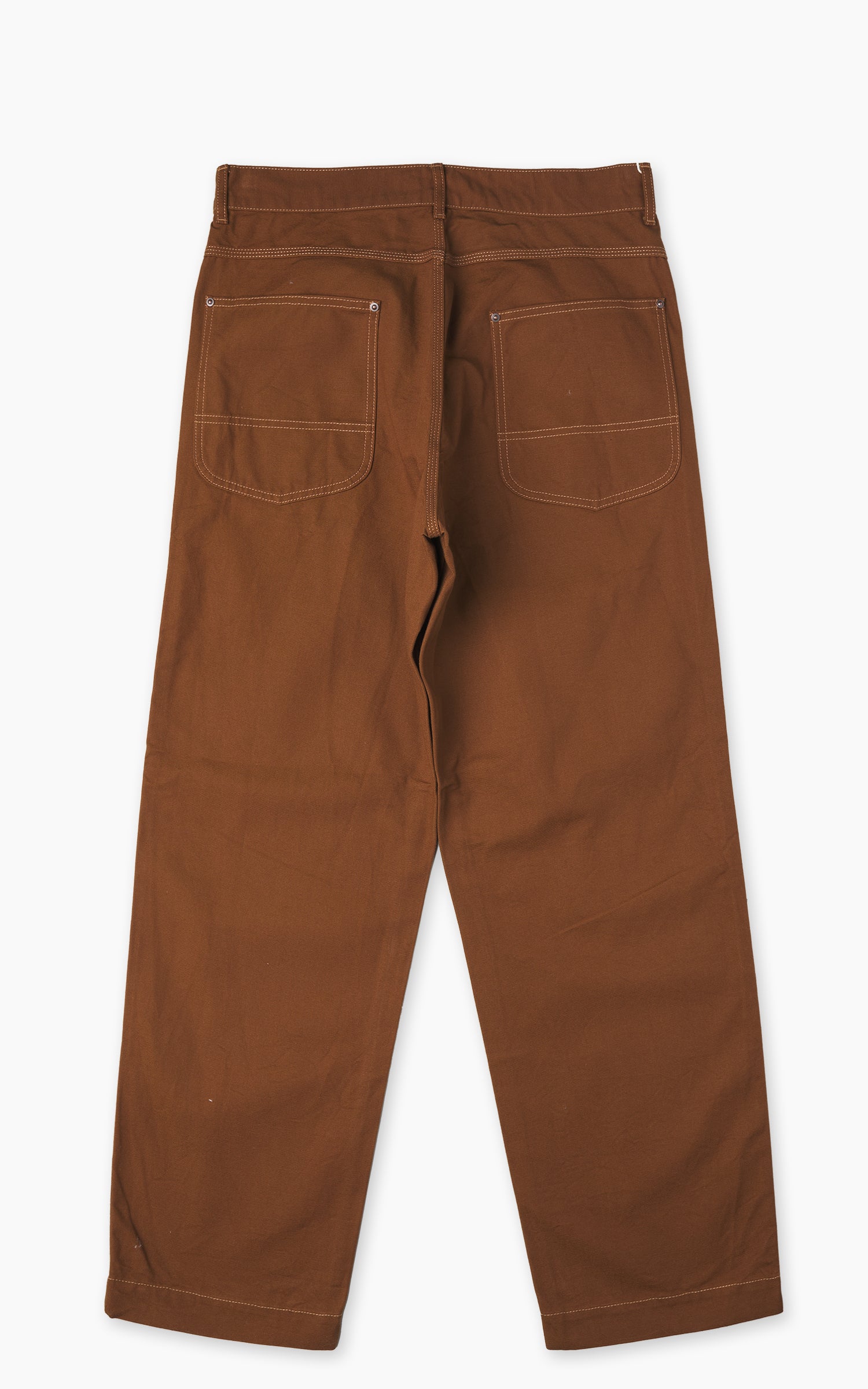 FOB Factory F0530 Cotton Duck Work Pants Brown