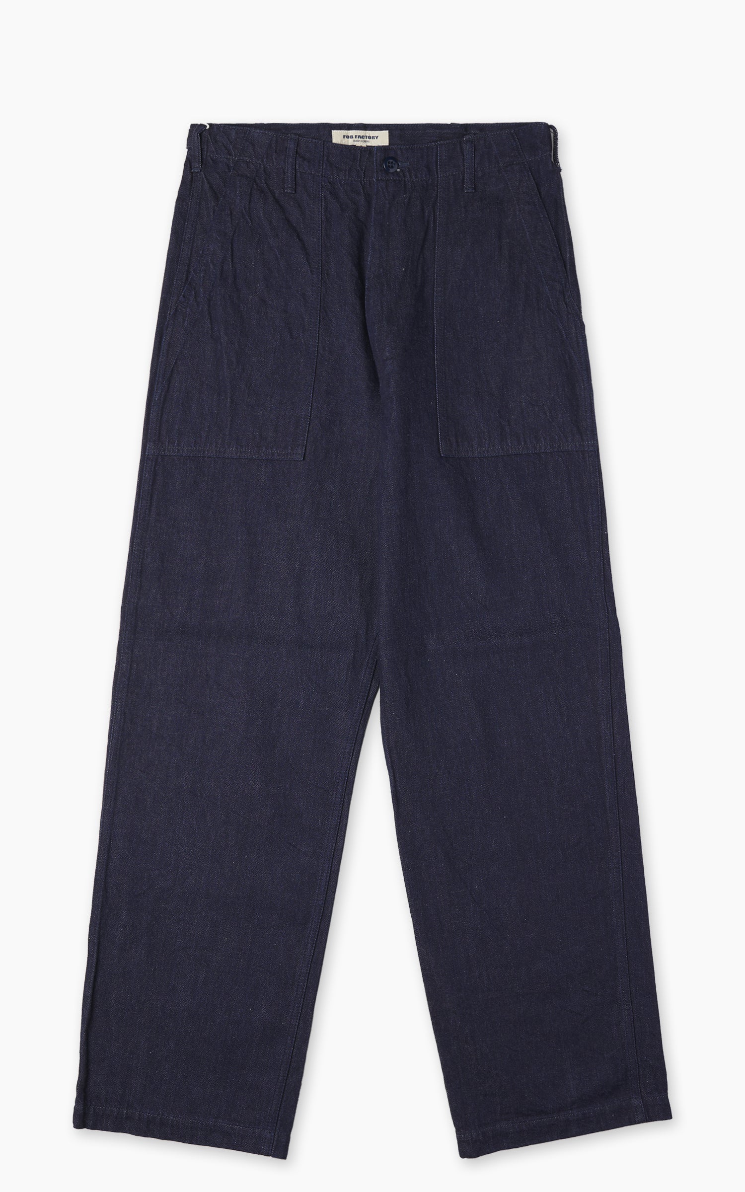 FOB Factory F0541 Three Eight Loom Denim Baker Pants Indigo