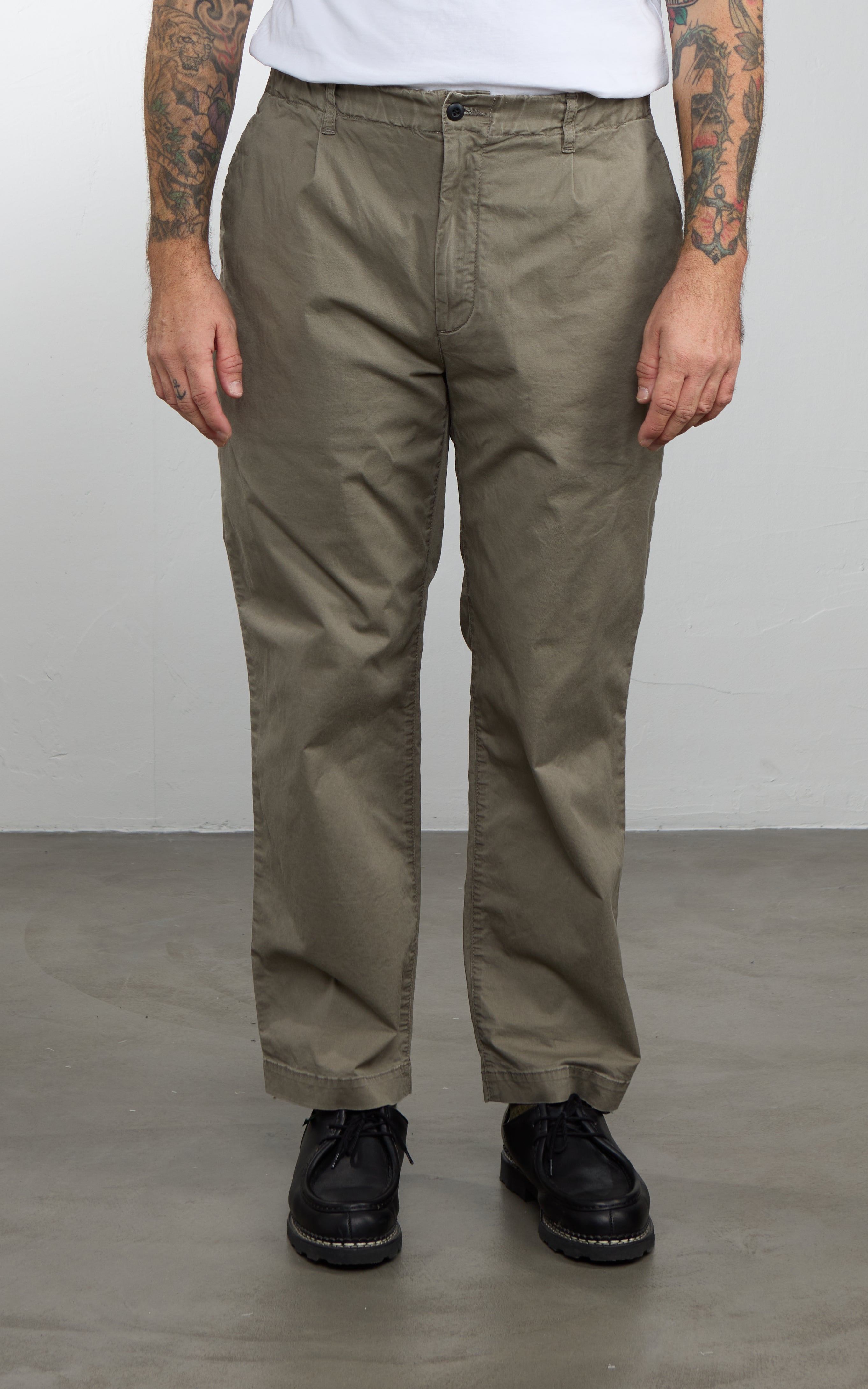 FOB Factory F0549 Stretch Twill Easy Pants Ivy