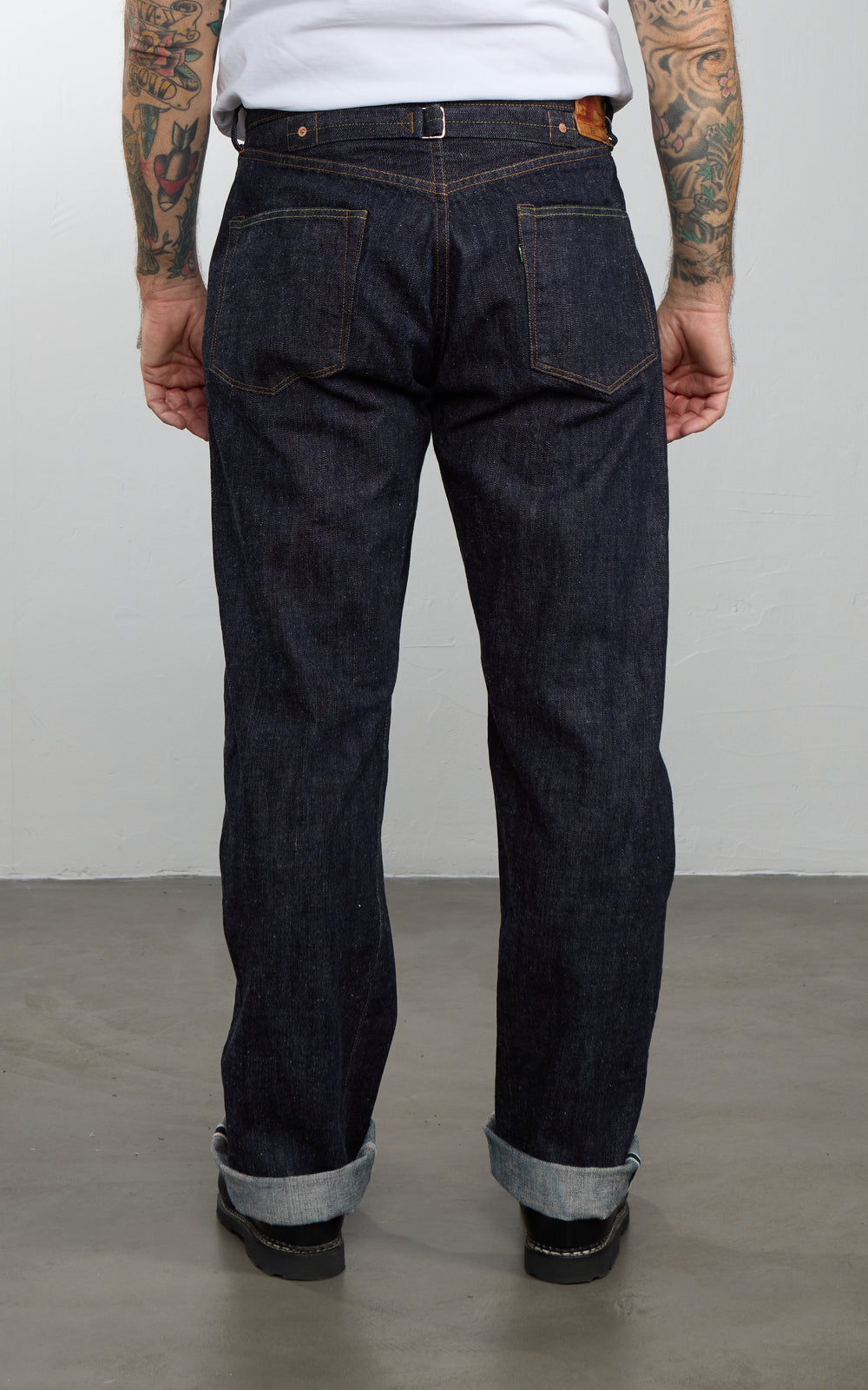 FOB Factory F137 Selvedge Denim West Overalls Rinsed Indigo