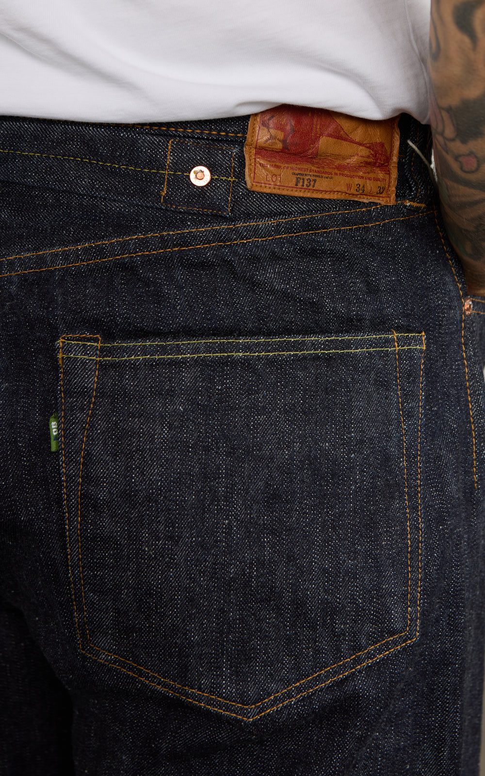 FOB Factory F137 Selvedge Denim West Overalls Rinsed Indigo